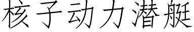 核子动力潜艇 (仿宋矢量字库)