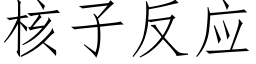 核子反应 (仿宋矢量字库)