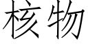 核物 (仿宋矢量字库)