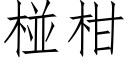 椪柑 (仿宋矢量字庫)