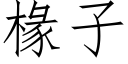 椽子 (仿宋矢量字库)