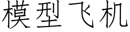 模型飛機 (仿宋矢量字庫)