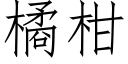 橘柑 (仿宋矢量字庫)