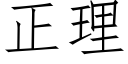 正理 (仿宋矢量字库)