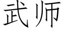 武师 (仿宋矢量字库)