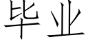 畢業 (仿宋矢量字庫)