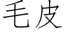 毛皮 (仿宋矢量字庫)