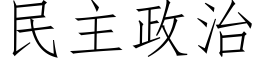 民主政治 (仿宋矢量字库)