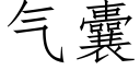 气囊 (仿宋矢量字库)