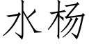 水楊 (仿宋矢量字庫)