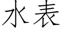 水表 (仿宋矢量字库)