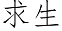 求生 (仿宋矢量字库)