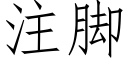 注腳 (仿宋矢量字庫)