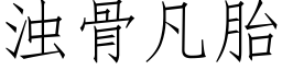 浊骨凡胎 (仿宋矢量字库)