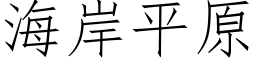 海岸平原 (仿宋矢量字库)