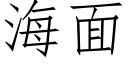 海面 (仿宋矢量字库)