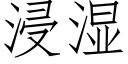 浸湿 (仿宋矢量字库)