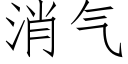 消氣 (仿宋矢量字庫)