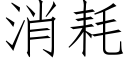 消耗 (仿宋矢量字库)