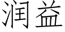 潤益 (仿宋矢量字庫)