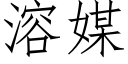 溶媒 (仿宋矢量字庫)