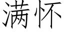 滿懷 (仿宋矢量字庫)