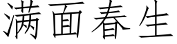 滿面春生 (仿宋矢量字庫)