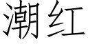 潮红 (仿宋矢量字库)