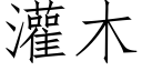 灌木 (仿宋矢量字庫)