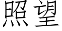 照望 (仿宋矢量字庫)