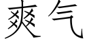 爽氣 (仿宋矢量字庫)