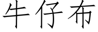 牛仔布 (仿宋矢量字庫)