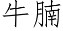 牛腩 (仿宋矢量字庫)