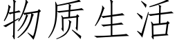 物質生活 (仿宋矢量字庫)