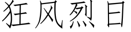 狂风烈日 (仿宋矢量字库)