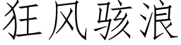 狂風駭浪 (仿宋矢量字庫)