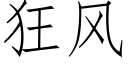 狂风 (仿宋矢量字库)