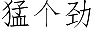 猛個勁 (仿宋矢量字庫)