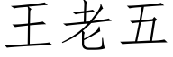 王老五 (仿宋矢量字库)