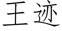 王迹 (仿宋矢量字库)