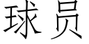 球員 (仿宋矢量字庫)