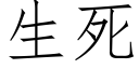 生死 (仿宋矢量字库)