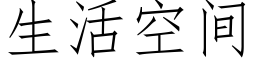 生活空間 (仿宋矢量字庫)