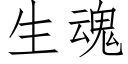 生魂 (仿宋矢量字库)