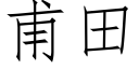 甫田 (仿宋矢量字库)