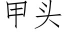 甲頭 (仿宋矢量字庫)