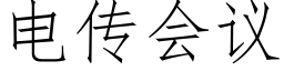 电传会议 (仿宋矢量字库)