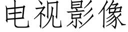 電視影像 (仿宋矢量字庫)