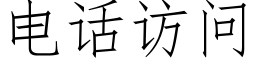 电话访问 (仿宋矢量字库)