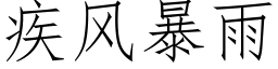 疾風暴雨 (仿宋矢量字庫)